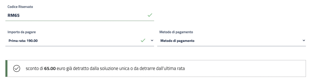 promozione RM65